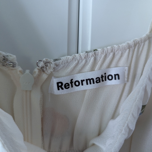 Reformation Hank Dress in lemon print, 0, Worn once! - Picture 8 of 9